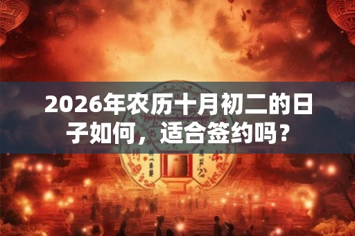2026年农历十月初二的日子如何，适合签约吗？