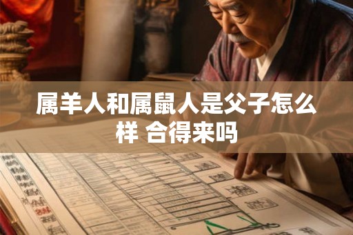 属羊人和属鼠人是父子怎么样 合得来吗