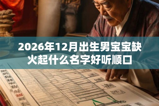 2026年12月出生男宝宝缺火起什么名字好听顺口 2026年12月出生男宝宝缺火起什么名字好听顺口