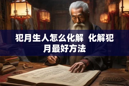 犯月生人怎么化解  化解犯月最好方法