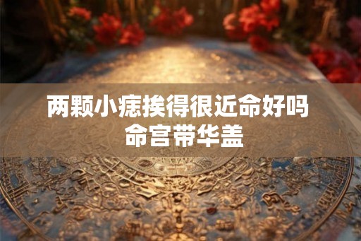 两颗小痣挨得很近命好吗  命宫带华盖