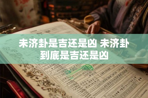 未济卦是吉还是凶 未济卦到底是吉还是凶