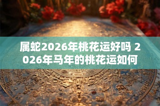 属蛇2026年桃花运好吗 2026年马年的桃花运如何