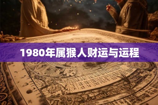 1980年属猴人财运与运程