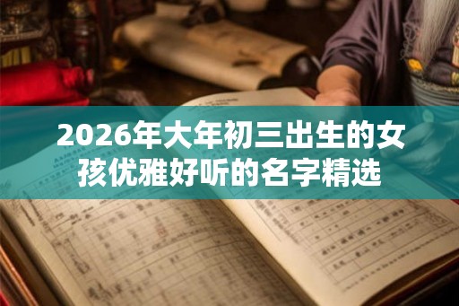 2026年大年初三出生的女孩优雅好听的名字精选