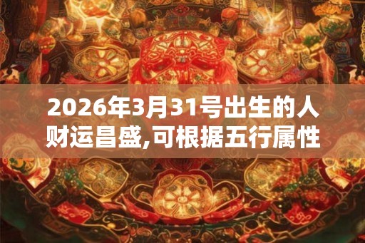 2026年3月31号出生的人财运昌盛,可根据五行属性取名 2026年3月31号出生的人财运昌盛,可根据五行属性取名