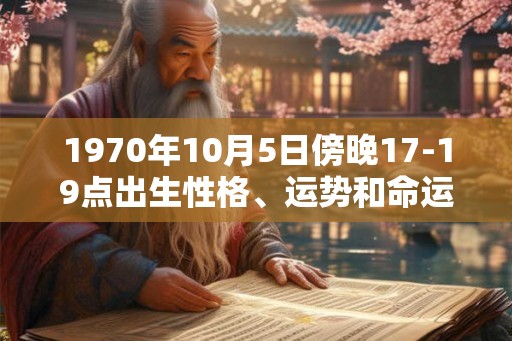 1970年10月5日傍晚17-19点出生性格、运势和命运 1970年10月5日傍晚17-19点出生性格、运势和命运