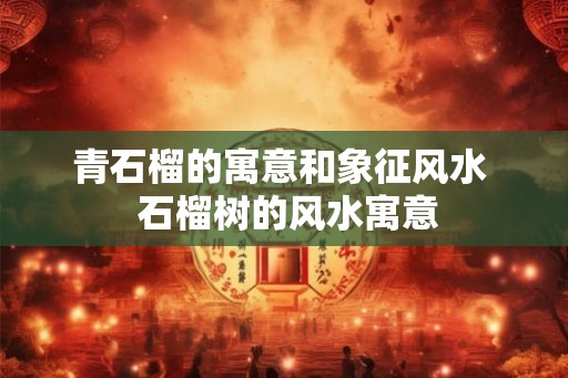青石榴的寓意和象征风水  石榴树的风水寓意