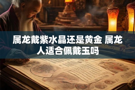 属龙戴紫水晶还是黄金 属龙人适合佩戴玉吗