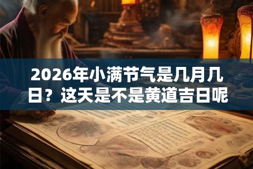 2026年小满节气是几月几日？这天是不是黄道吉日呢？