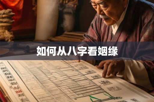 如何从八字看姻缘 如何从八字看姻缘
