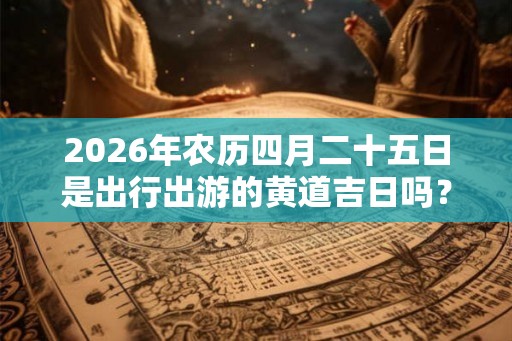 2026年农历四月二十五日是出行出游的黄道吉日吗？