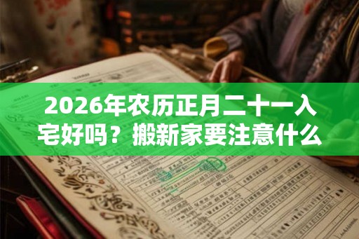 2026年农历正月二十一入宅好吗？搬新家要注意什么？