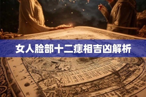 女人脸部十二痣相吉凶解析