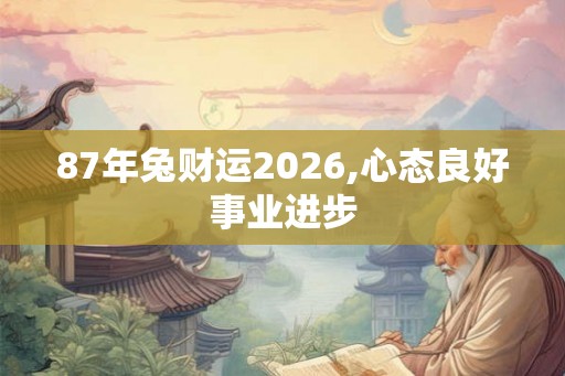 87年兔财运2026,心态良好事业进步 87年兔财运2026,心态良好事业进步