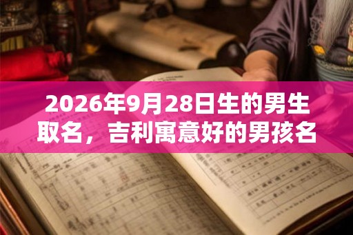 2026年9月28日生的男生取名,吉利寓意好的男孩名字锦集 2026年9月28日生的男生取名,吉利寓意好的男孩名字锦集