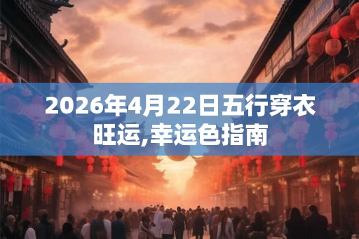 2026年4月22日五行穿衣旺运,幸运色指南 2026年4月22日五行穿衣旺运,幸运色指南