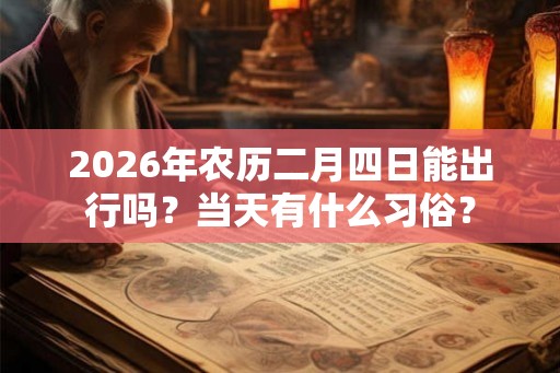 2026年农历二月四日能出行吗？当天有什么习俗？