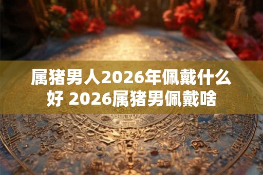 属猪男人2026年佩戴什么好 2026属猪男佩戴啥
