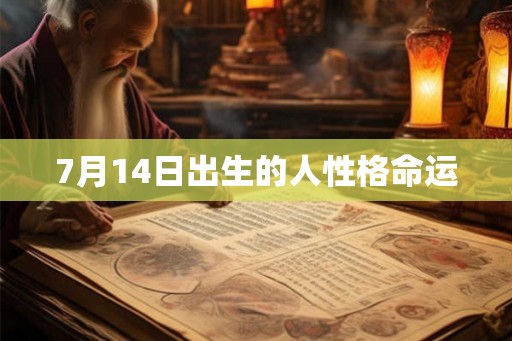 7月14日出生的人性格命运