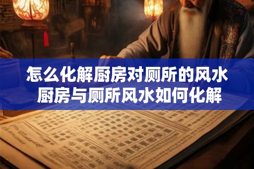 怎么化解厨房对厕所的风水 厨房与厕所风水如何化解