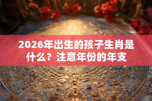 2026年出生的孩子生肖是什么？注意年份的年支
