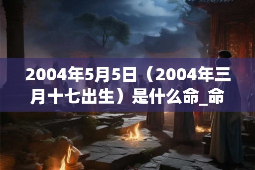 2004年5月5日（2004年三月十七出生）是什么命_命运如何
