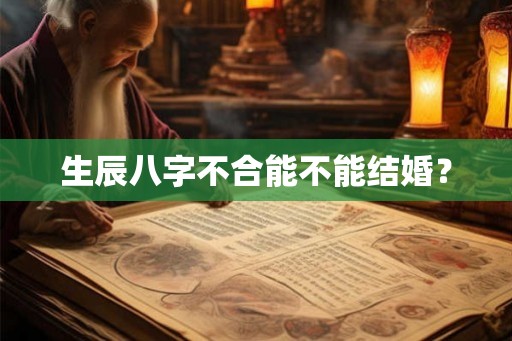 生辰八字不合能不能结婚? 生辰八字不合能不能结婚?