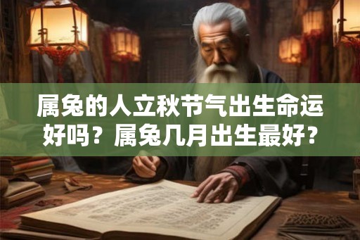 属兔的人立秋节气出生命运好吗?属兔几月出生最好? 属兔的人立秋节气出生命运好吗?属兔几月出生最好?