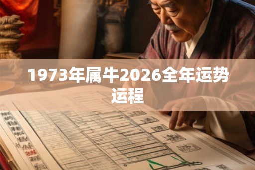 1973年属牛2026全年运势运程