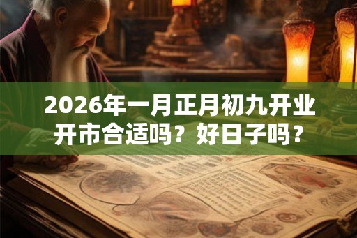 2026年一月正月初九开业开市合适吗？好日子吗？