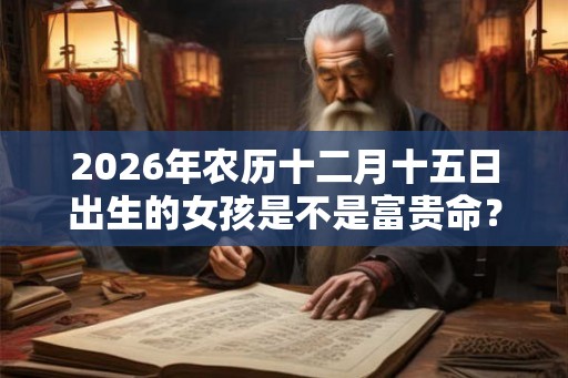2026年农历十二月十五日出生的女孩是不是富贵命? 2026年农历十二月十五日出生的女孩是不是富贵命?