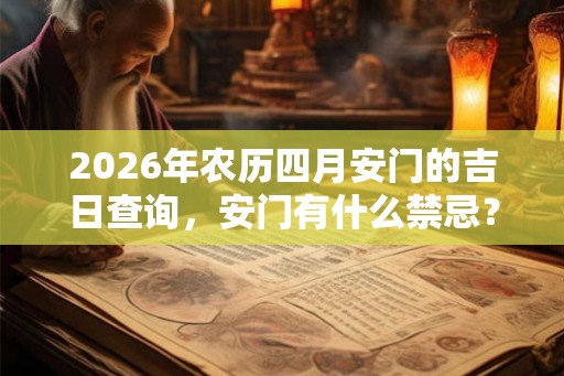 2026年农历四月安门的吉日查询，安门有什么禁忌？