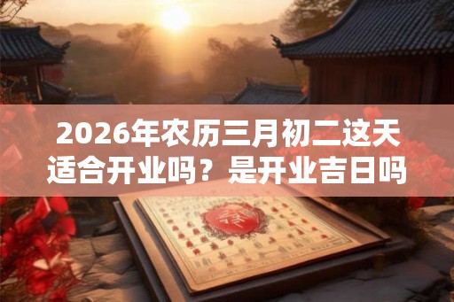 2026年农历三月初二这天适合开业吗?是开业吉日吗? 2026年农历三月初二这天适合开业吗?是开业吉日吗?