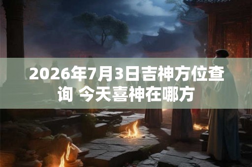 2026年7月3日吉神方位查询 今天喜神在哪方