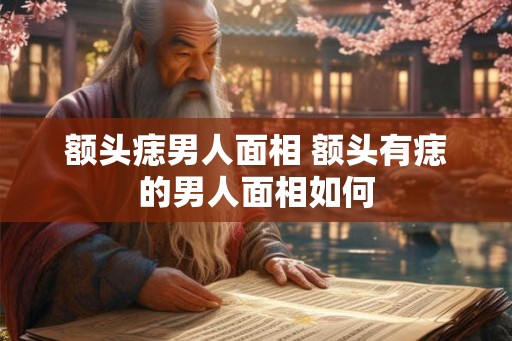 额头痣男人面相 额头有痣的男人面相如何