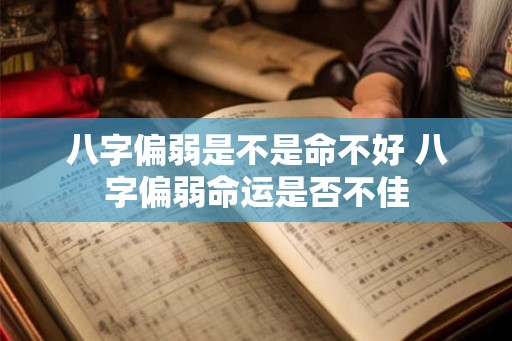 八字偏弱是不是命不好 八字偏弱命运是否不佳 八字偏弱是不是命不好 八字偏弱命运是否不佳
