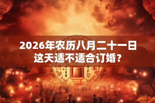2026年农历八月二十一日这天适不适合订婚？