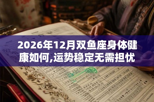 2026年12月双鱼座身体健康如何,运势稳定无需担忧