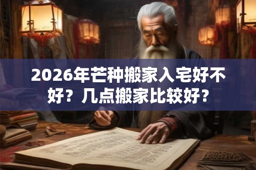 2026年芒种搬家入宅好不好?几点搬家比较好? 2026年芒种搬家入宅好不好?几点搬家比较好?