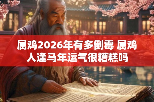 属鸡2026年有多倒霉 属鸡人逢马年运气很糟糕吗