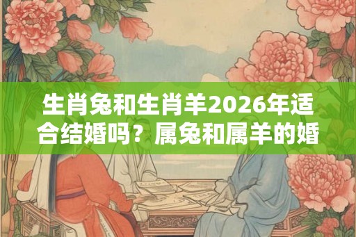 生肖兔和生肖羊2026年适合结婚吗?属兔和属羊的婚姻如何? 生肖兔和生肖羊2026年适合结婚吗?属兔和属羊的婚姻如何?