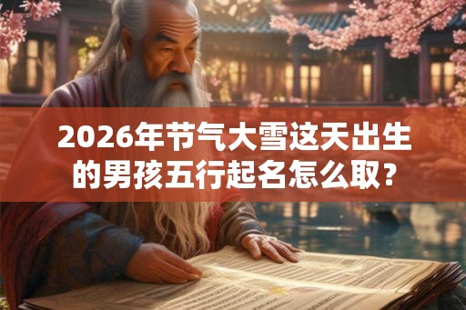 2026年节气大雪这天出生的男孩五行起名怎么取? 2026年节气大雪这天出生的男孩五行起名怎么取?