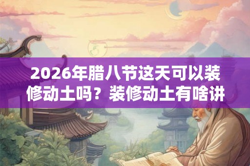 2026年腊八节这天可以装修动土吗？装修动土有啥讲究？