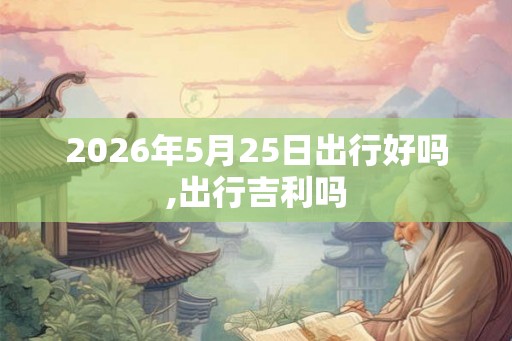 2026年5月25日出行好吗,出行吉利吗 2026年5月25日出行好吗,出行吉利吗