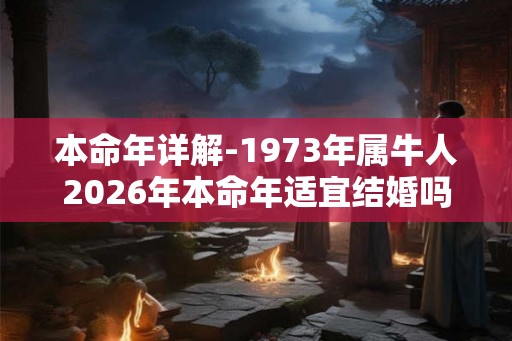 本命年详解-1973年属牛人2026年本命年适宜结婚吗