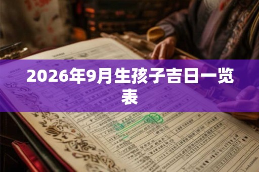 2026年9月生孩子吉日一览表 2026年9月生孩子吉日一览表