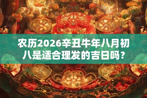 农历2026辛丑牛年八月初八是适合理发的吉日吗? 农历2026辛丑牛年八月初八是适合理发的吉日吗?
