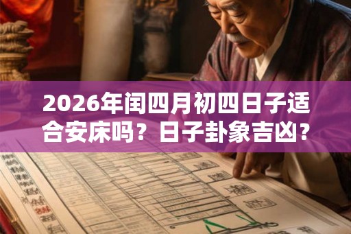 2026年闰四月初四日子适合安床吗？日子卦象吉凶？