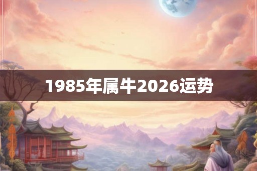 1985年属牛2026运势